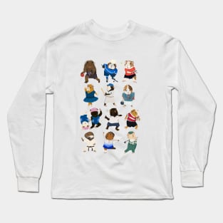 Guinea pigs doing sports Long Sleeve T-Shirt